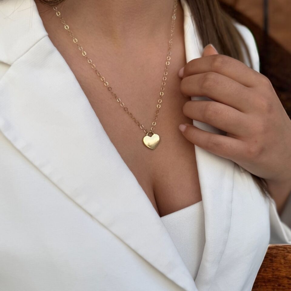 14 AYAR ÖZEL TASARIM KALP KOLYE