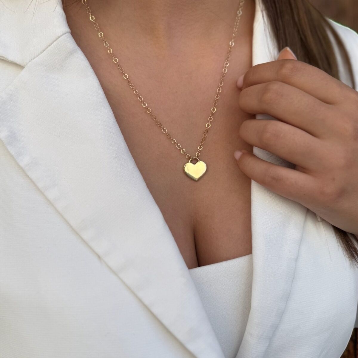 14 AYAR ÖZEL TASARIM KALP KOLYE