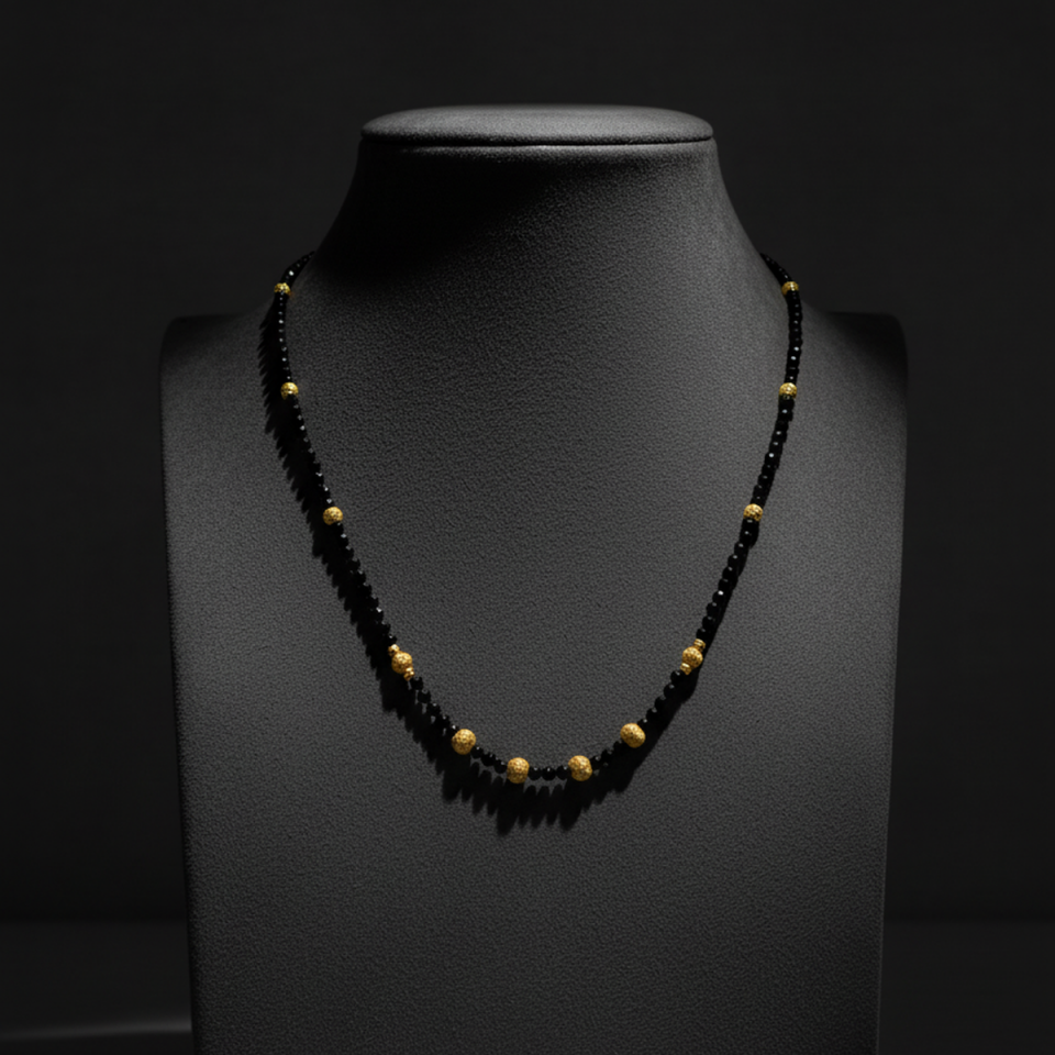 22 AYAR ONİKS TAŞLI DORİKA TOPLU TASARIM ALTIN KOLYE