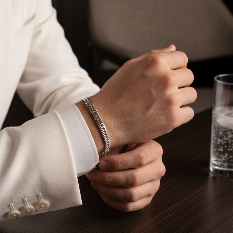 14 AYAR BEYAZ ALTIN BİLEKLİK