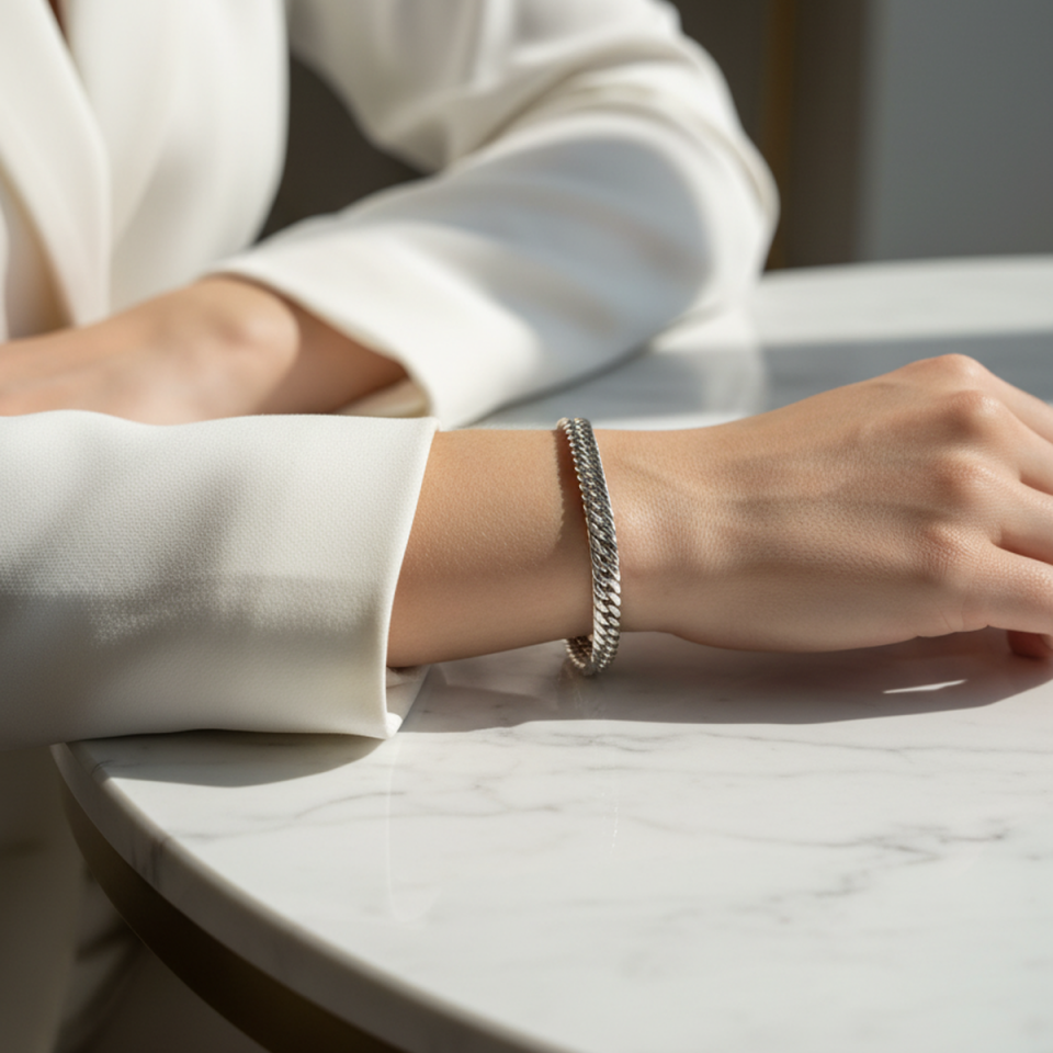 14 AYAR BEYAZ ALTIN BİLEKLİK