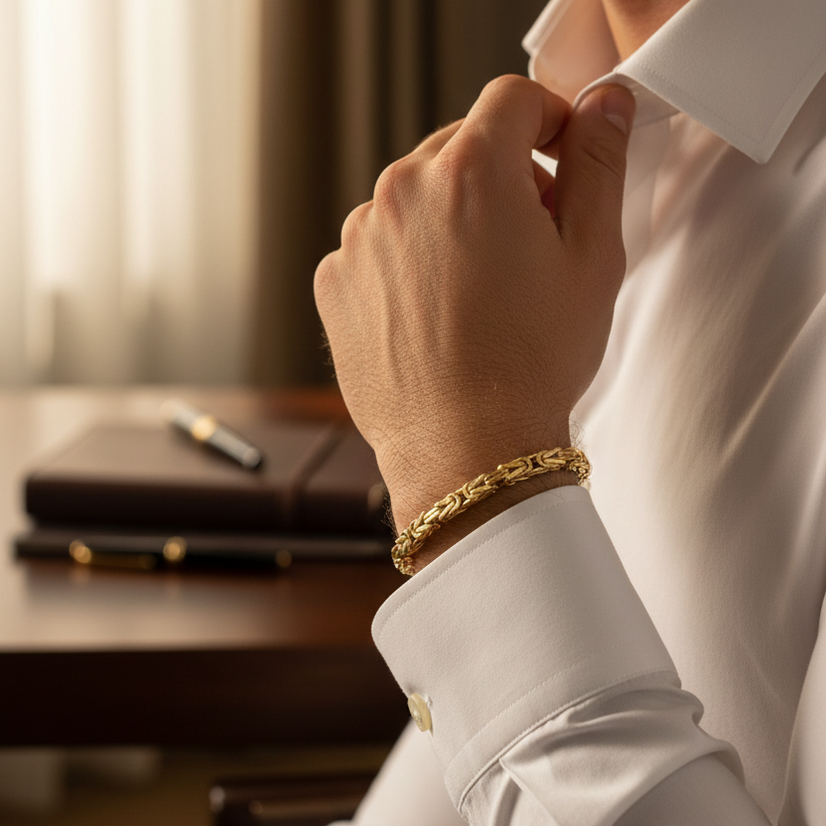 14 AYAR KALIN KRAL ZİNCİR BİLEKLİK