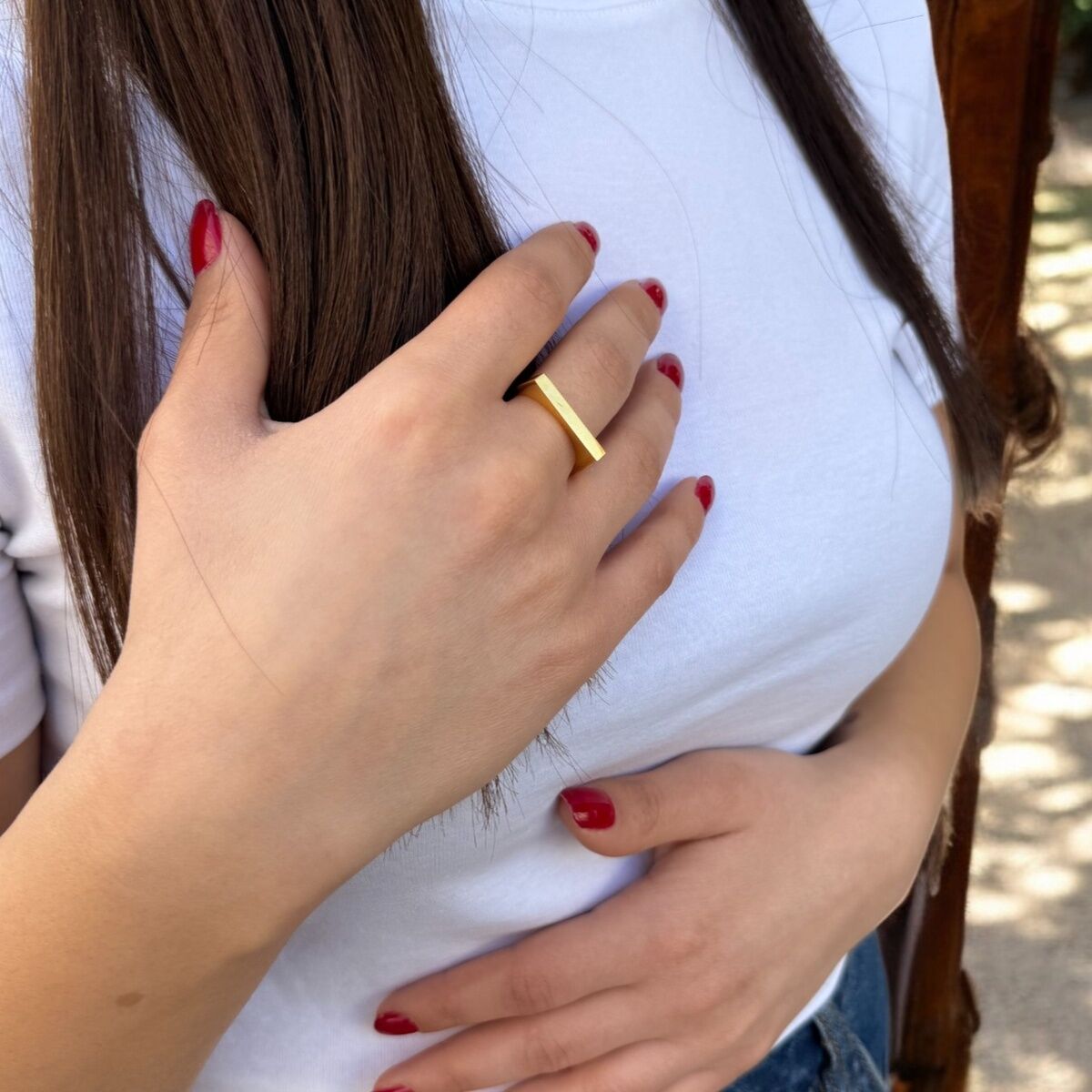 22 AYAR GEOMETRİK YÜZÜK