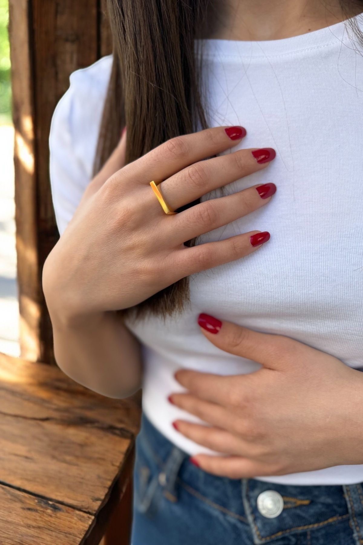 22 AYAR GEOMETRİK YÜZÜK 19