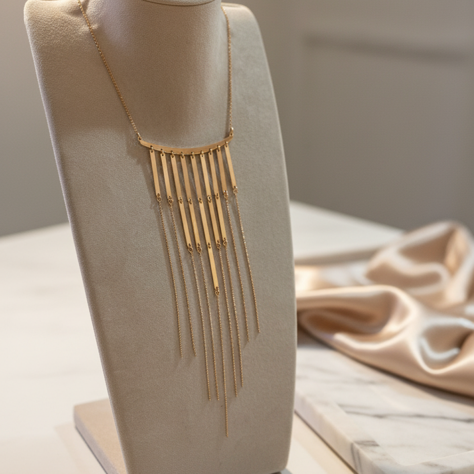 925 AYAR ROSE RENGİ ÖZEL TASARIM İTALYAN GÜMÜŞ KOLYE