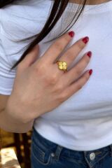 22 AYAR ÖZEL TASARIM YONCA MODEL YÜZÜK 19