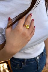 22 AYAR ÖZEL TASARIM YONCA MODEL YÜZÜK 20