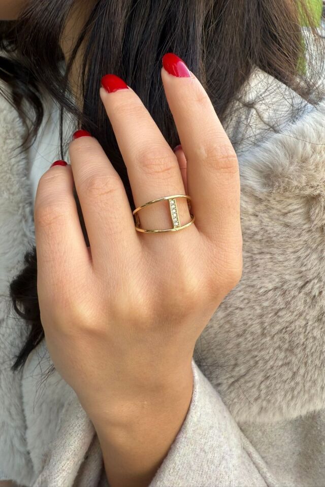 14 AYAR MODERN TASARIM ALTIN YÜZÜK 16