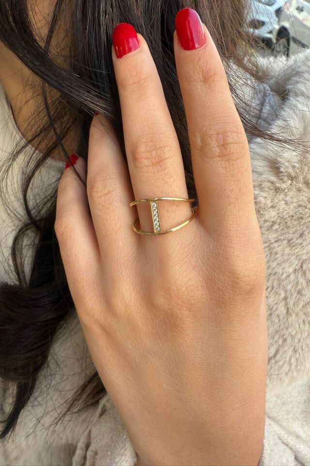 14 AYAR MODERN TASARIM ALTIN YÜZÜK 18