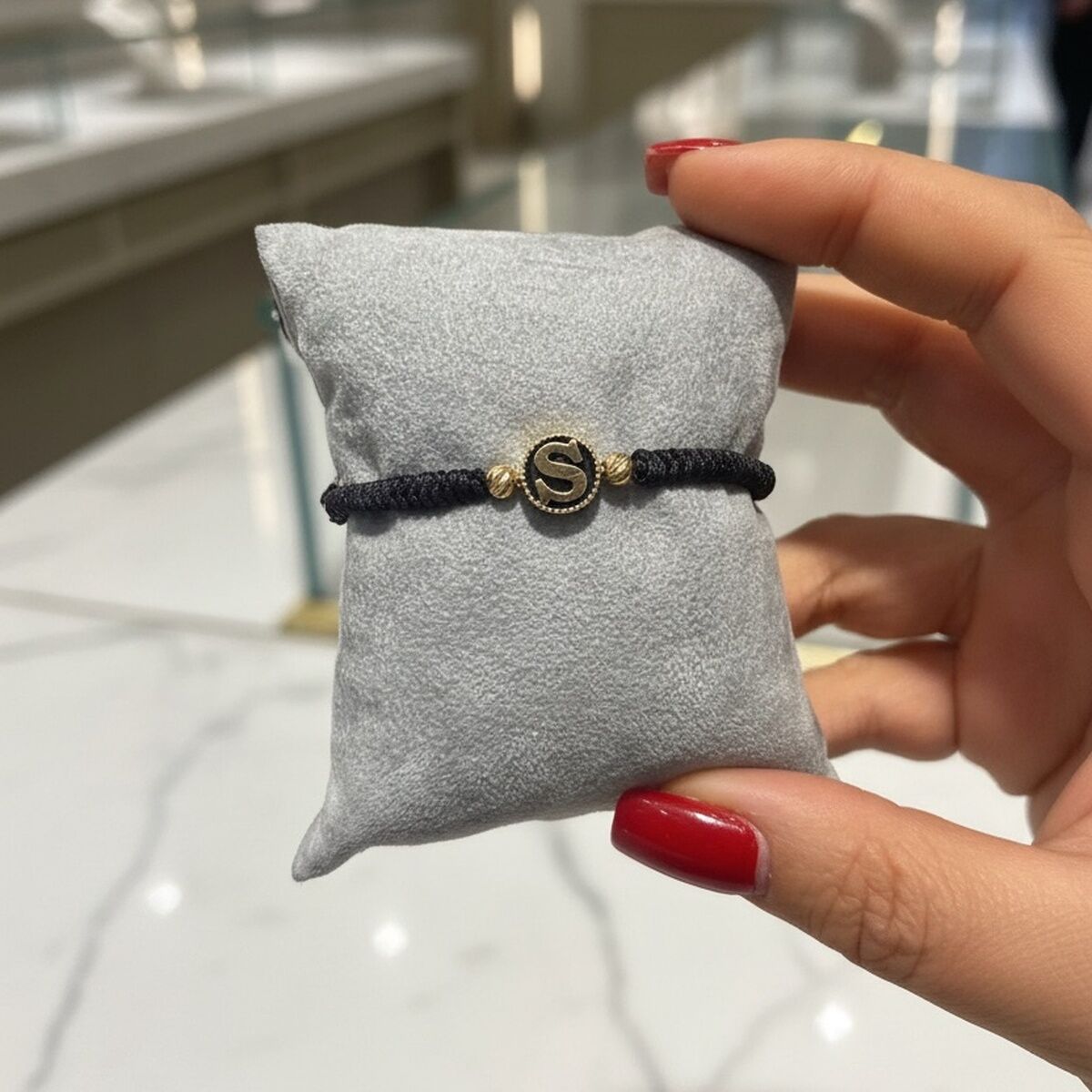 14 AYAR S HARFİ ÖZEL TASARIM ALTIN BİLEKLİK