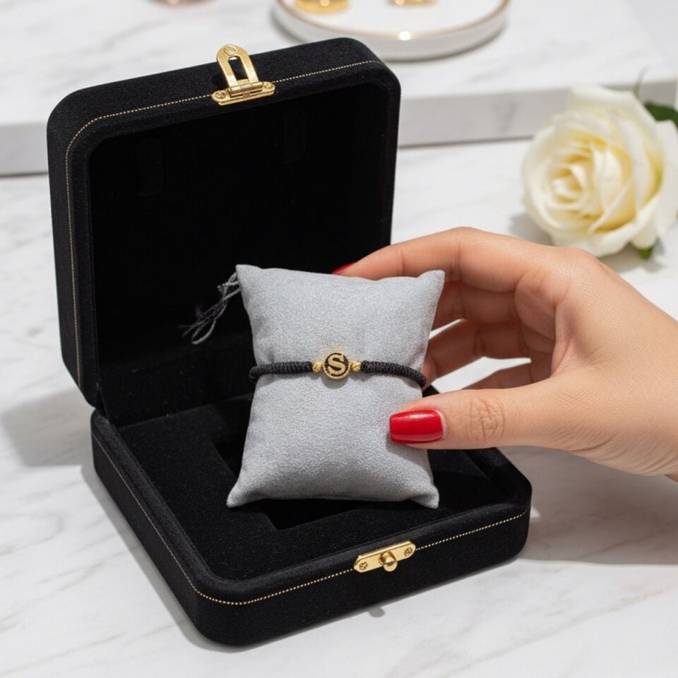 14 AYAR S HARFİ ÖZEL TASARIM ALTIN BİLEKLİK