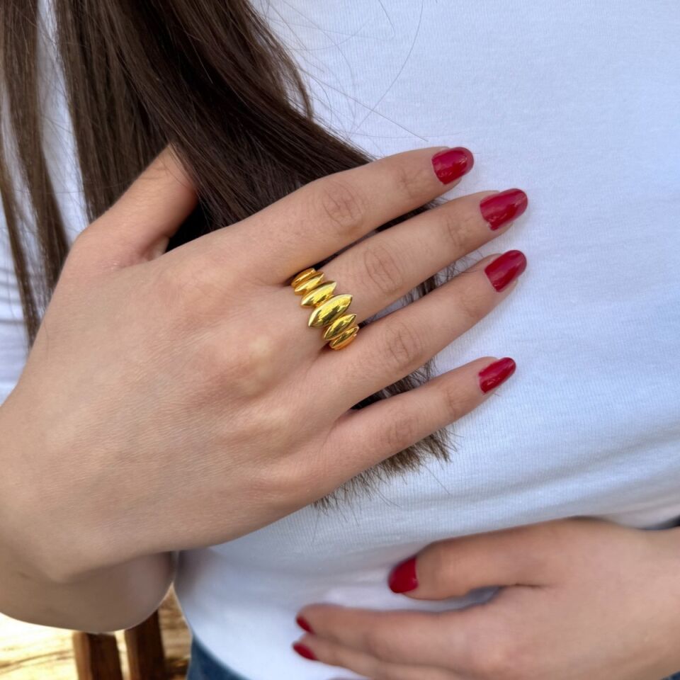 22 AYAR BOMBELİ İTALYAN YÜZÜK