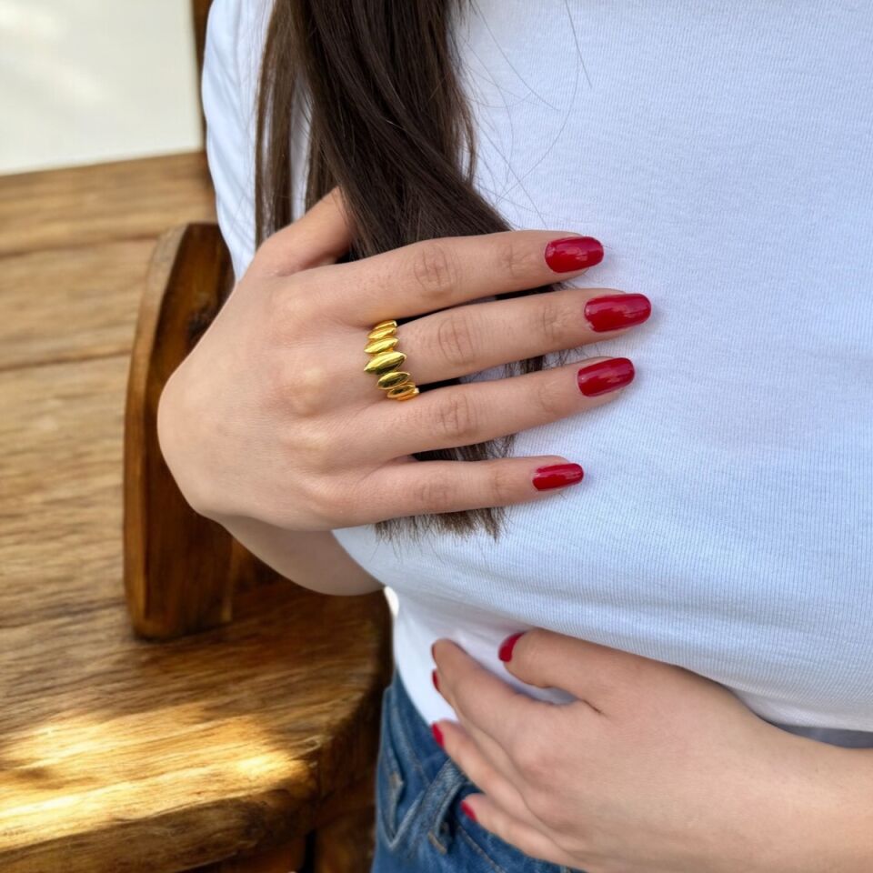 22 AYAR BOMBELİ İTALYAN YÜZÜK