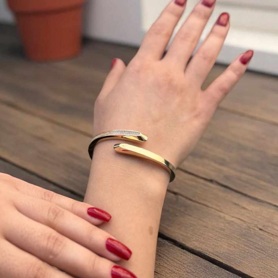 14 AYAR ÖZEL TASARIM İTALYAN KELEPÇE BİLEZİK