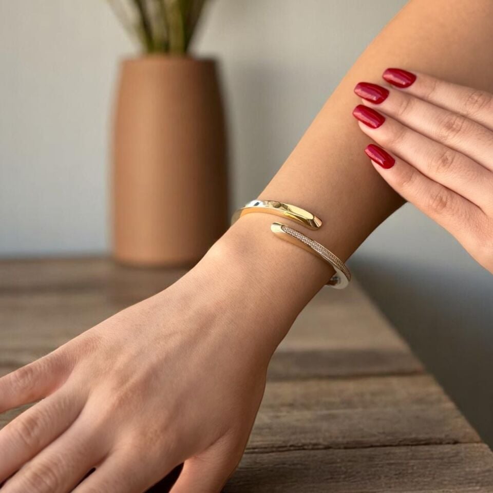 14 AYAR ÖZEL TASARIM İTALYAN KELEPÇE BİLEZİK