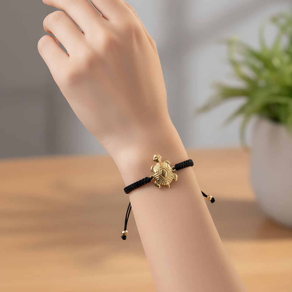 14 AYAR BOMBELİ KAPLUMBAĞA İP BİLEKLİK