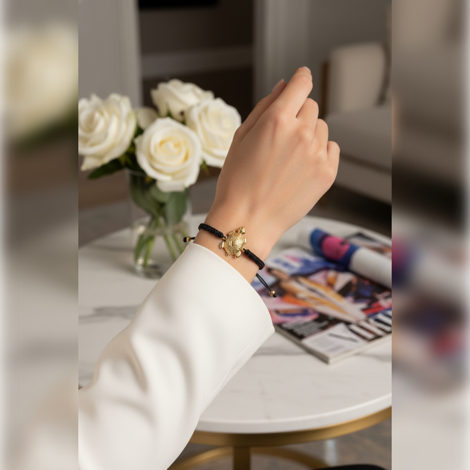 14 AYAR BOMBELİ KAPLUMBAĞA İP BİLEKLİK