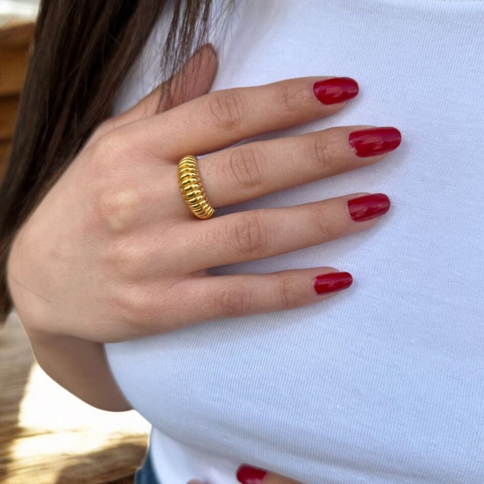 22 AYAR BOMBELİ İTALYAN YÜZÜK