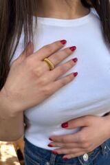 22 AYAR BOMBELİ İTALYAN YÜZÜK 16