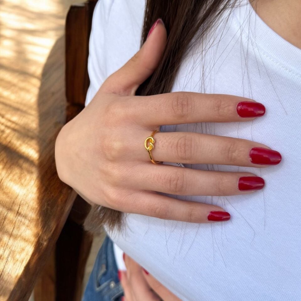 22 AYAR DÜĞÜM ALTIN YÜZÜK