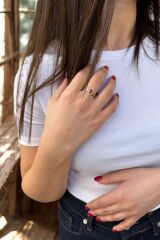 14 AYAR YAKUT TAŞLI BOHEM YÜZÜK 16