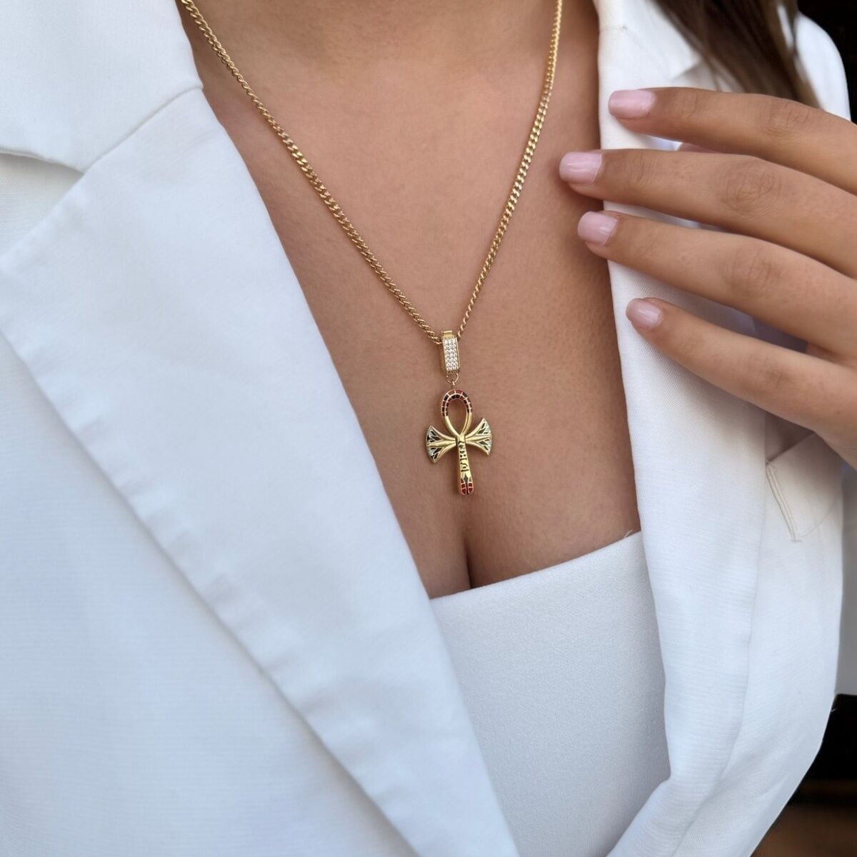 14 AYAR NİLİN ANAHTARI ÖZEL TASARIM ALTIN KOLYE