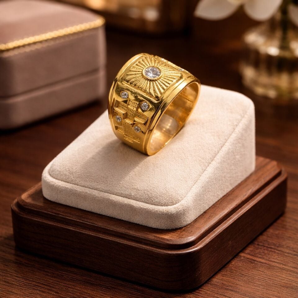 22 AYAR ÖZEL TASARIM ERKEK YÜZÜK