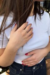 14 AYAR YAKUT TAŞLI BOHEM YÜZÜK 14