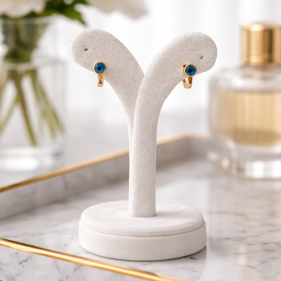 14 AYAR NAZAR BONCUKLU ALTIN ÇOCUK KÜPE