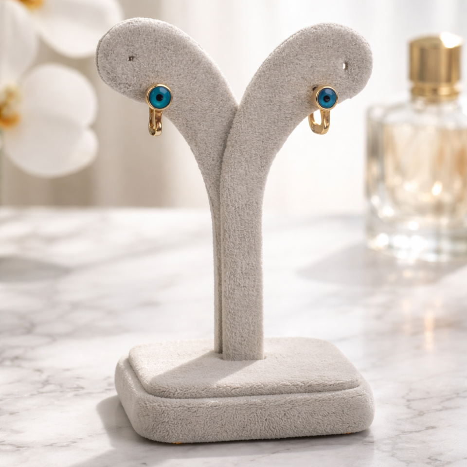 14 AYAR NAZAR BONCUKLU ALTIN ÇOCUK KÜPE