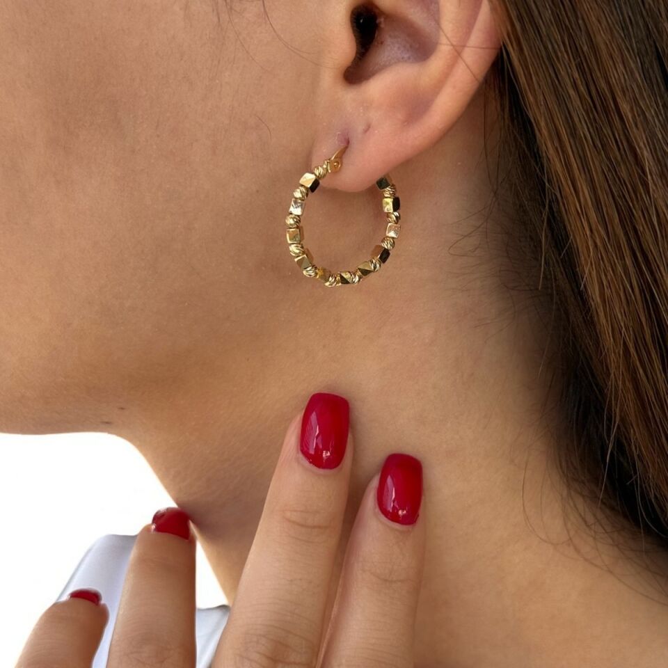 14 AYAR İTALYAN DORİKA TOPLU HALKA KÜPE