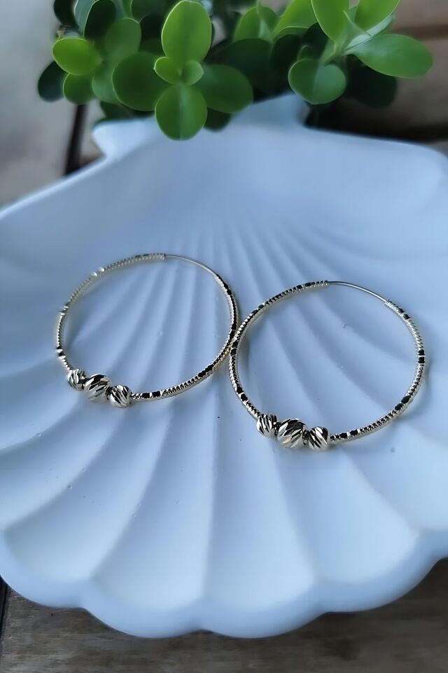 14 AYAR İTALYAN DORİKA TOPLU HALKA KÜPE