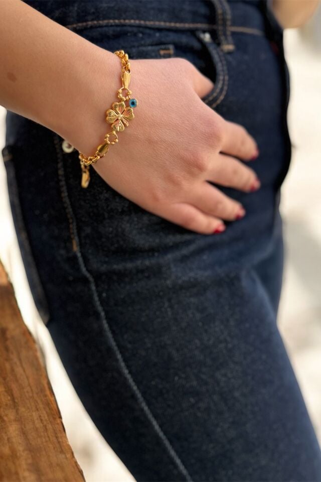 22 AYAR YONCA FİGÜRLÜ DOC ALTIN BİLEKLİK