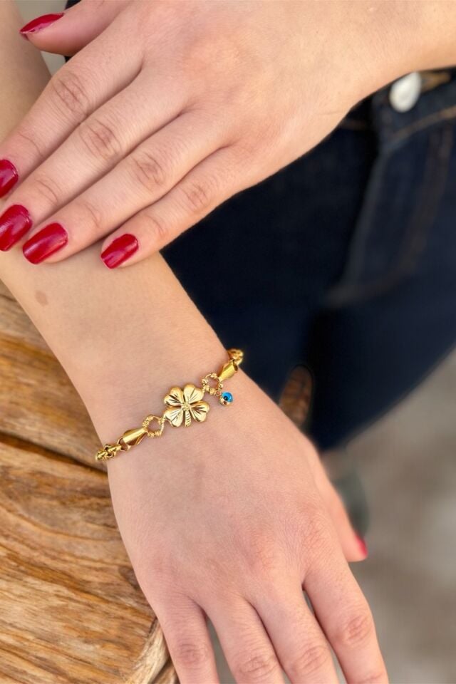 22 AYAR YONCA FİGÜRLÜ DOC ALTIN BİLEKLİK