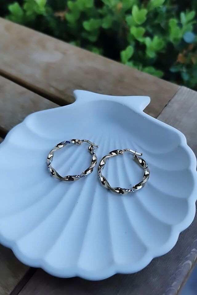 14 AYAR BURGU MODEL HALKA KÜPE