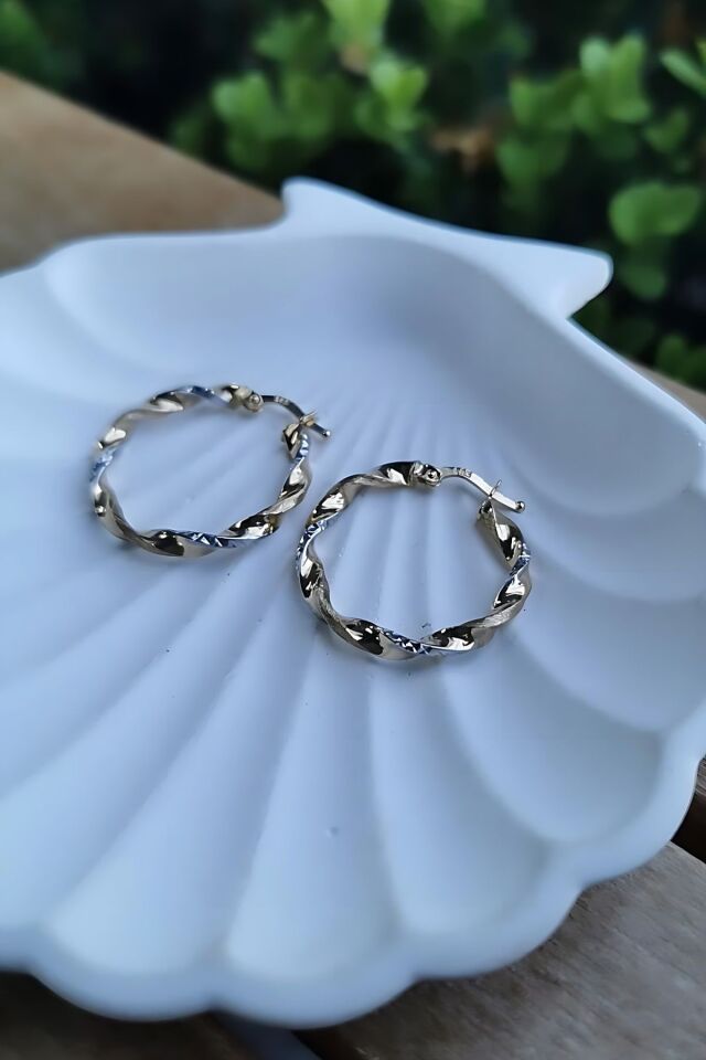 14 AYAR BURGU MODEL HALKA KÜPE