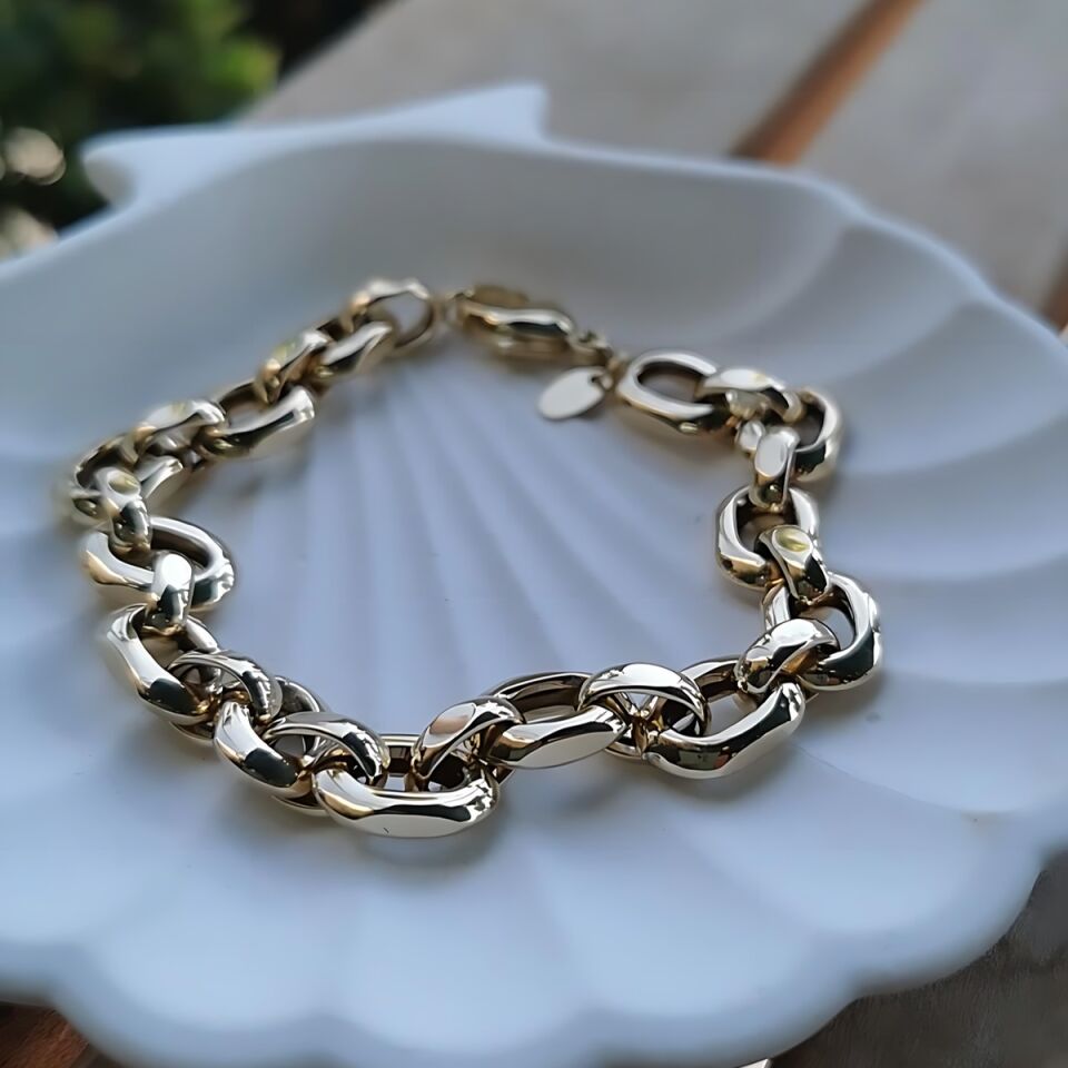 14 AYAR İTALYAN ATAÇ MODELİ ALTIN BİLEKLİK