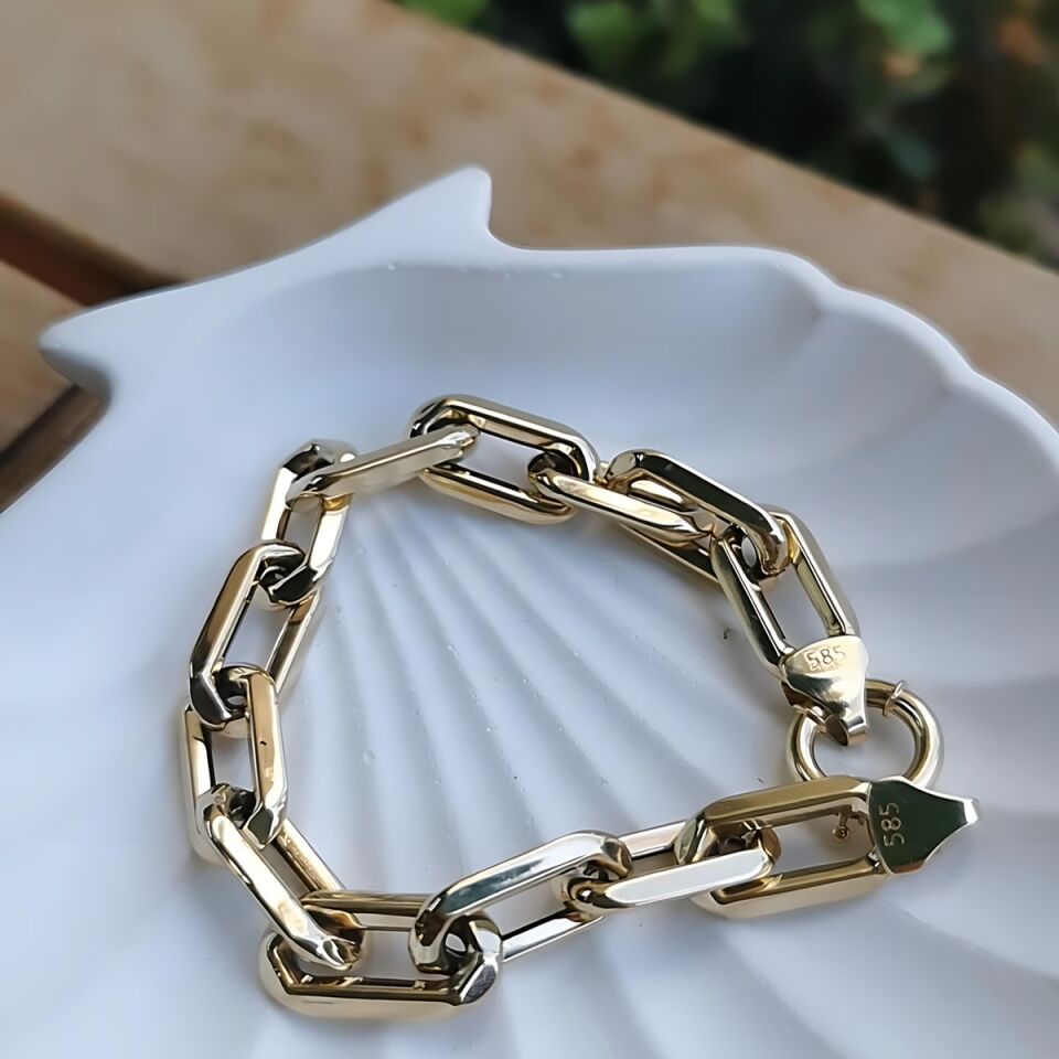 14 AYAR İTALYAN ATAÇ ALTIN BİLEKLİK