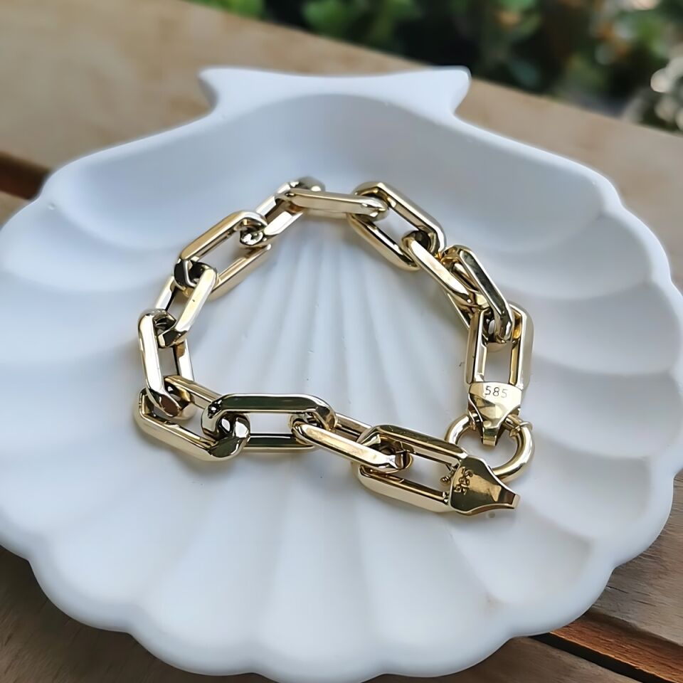 14 AYAR İTALYAN ATAÇ ALTIN BİLEKLİK