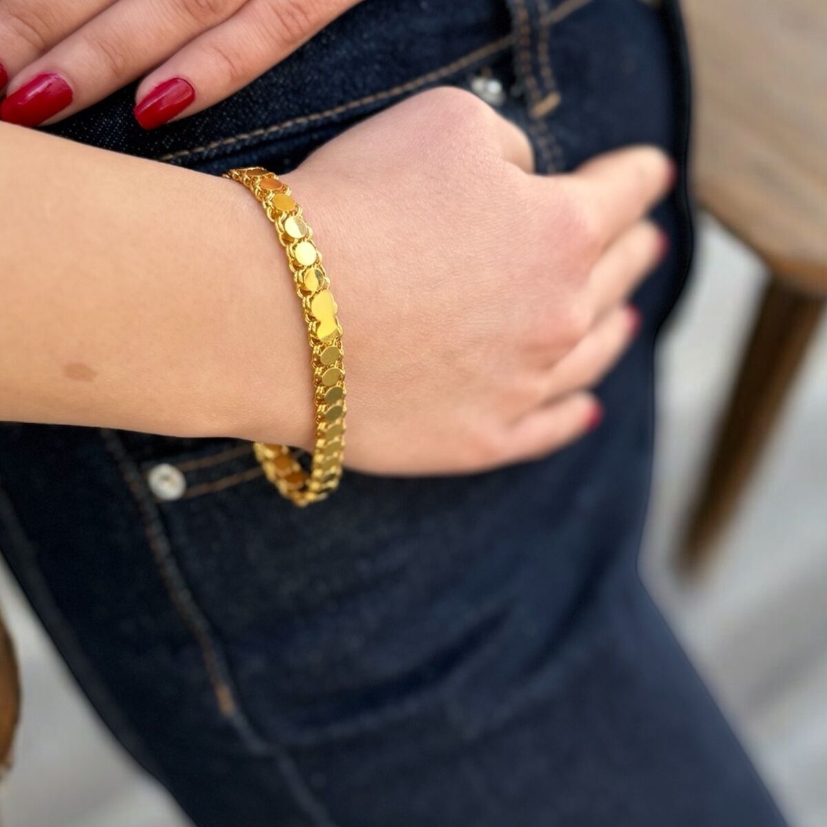 22 AYAR YUVARLAK PULLU BİLEKLİK