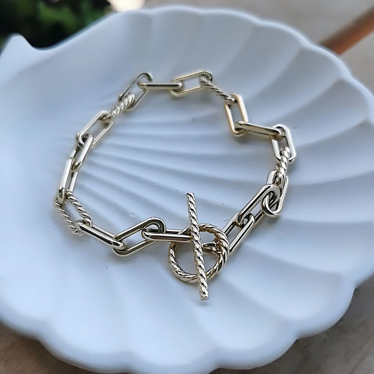 14 AYAR İTALYAN KİLİTLİ ALTIN BİLEKLİK