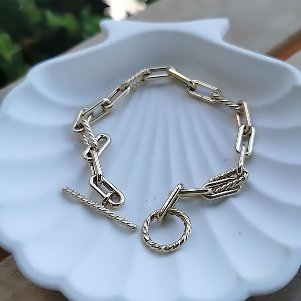 14 AYAR İTALYAN KİLİTLİ ALTIN BİLEKLİK