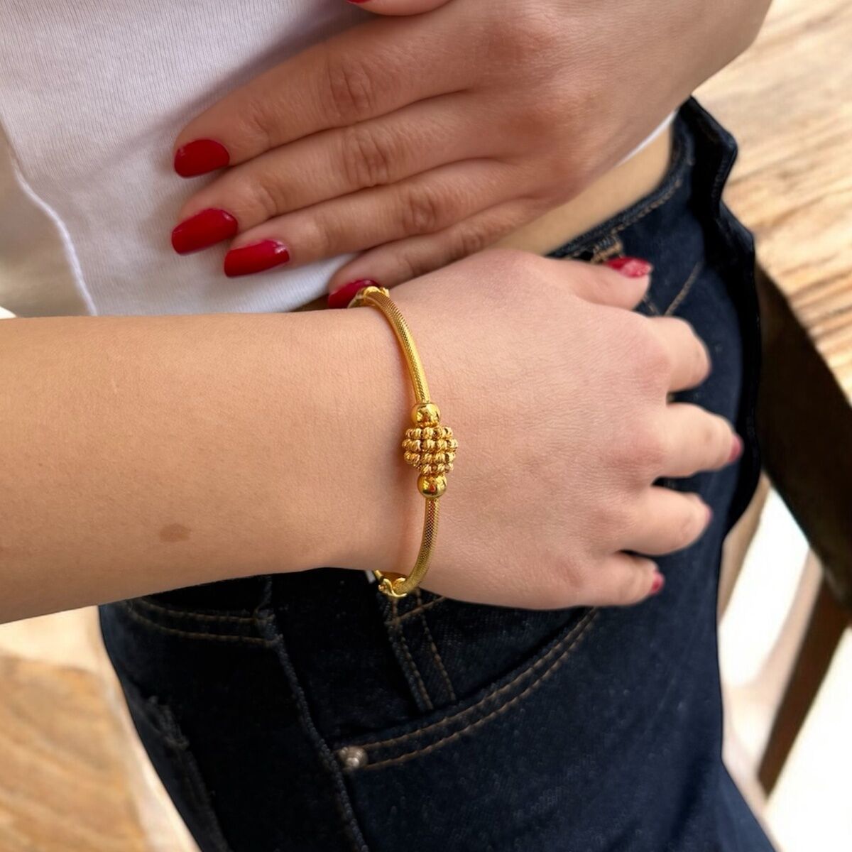 22 AYAR DORİKALI ALTIN BİLEZİK