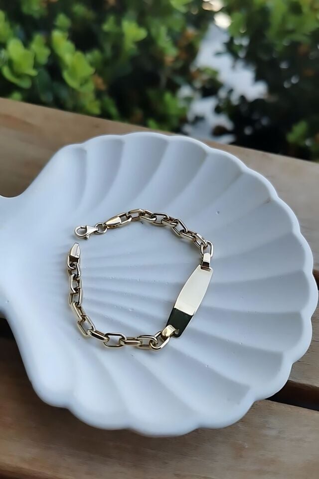 14 AYAR ATAÇ ZİNCİRLİ ÇOCUK KÜNYE BİLEKLİK