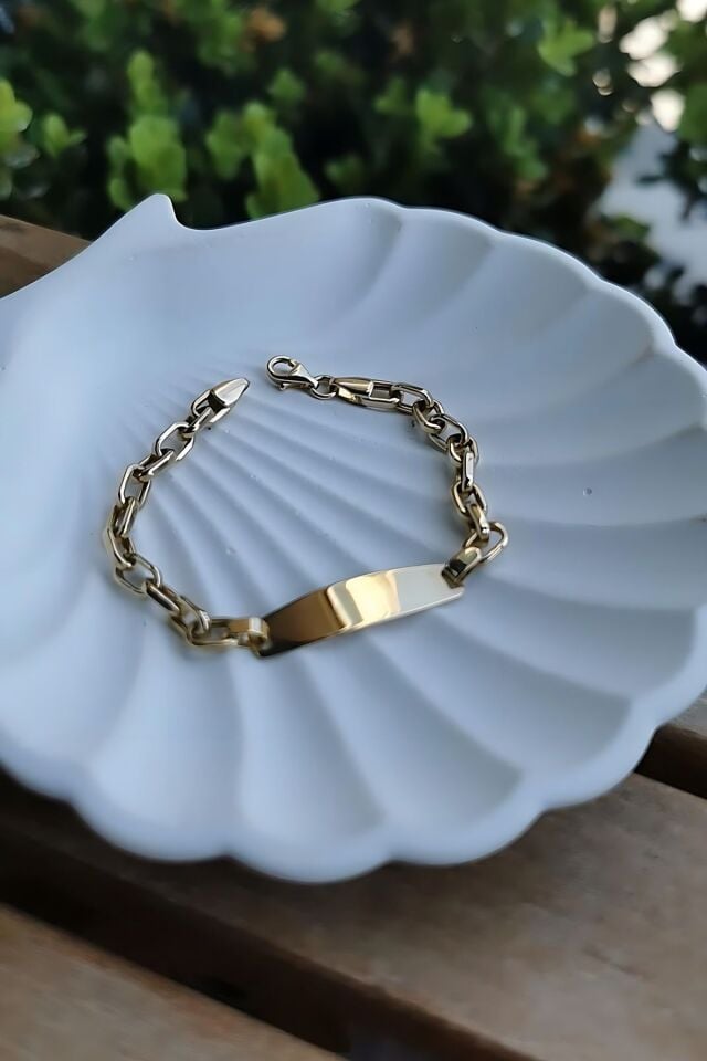 14 AYAR ATAÇ ZİNCİRLİ ÇOCUK KÜNYE BİLEKLİK