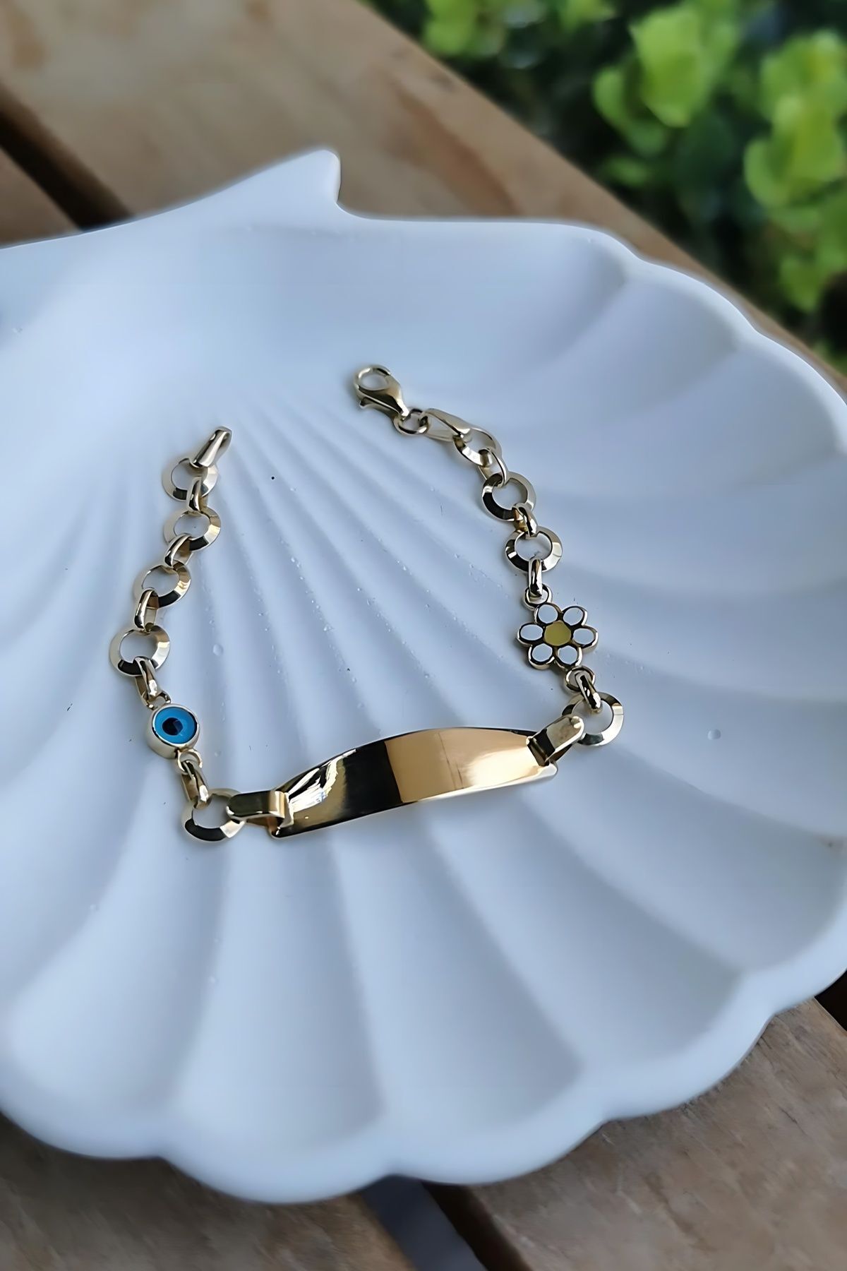 14 AYAR PAPATYA MİNELİ NAZAR BONCUKLU ÇOCUK BİLEKLİK