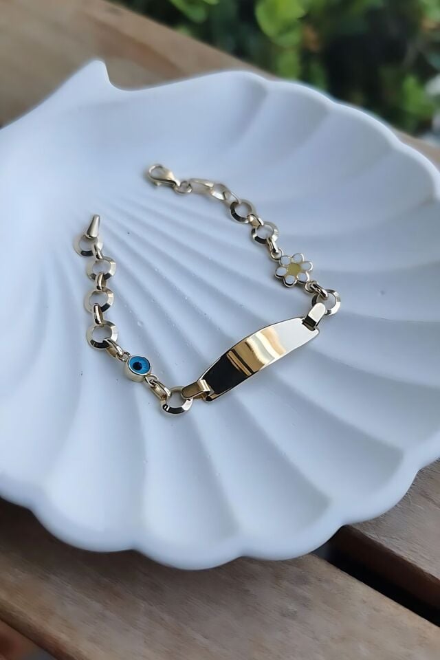 14 AYAR PAPATYA MİNELİ NAZAR BONCUKLU ÇOCUK BİLEKLİK