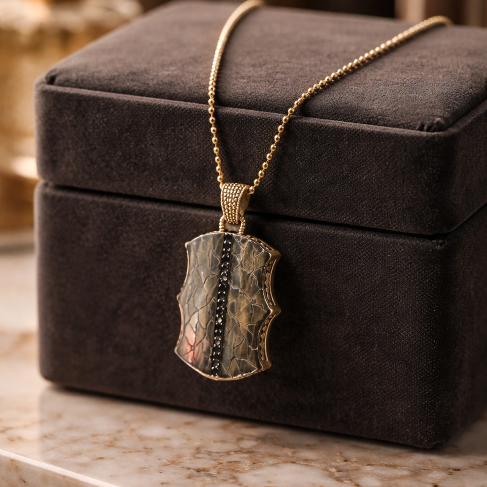 14 AYAR TOPTOP ZİNCİRLİ ÖZEL TASARIM İTALYAN KALKAN KOLYE UÇLU ALTIN ERKEK KOLYE