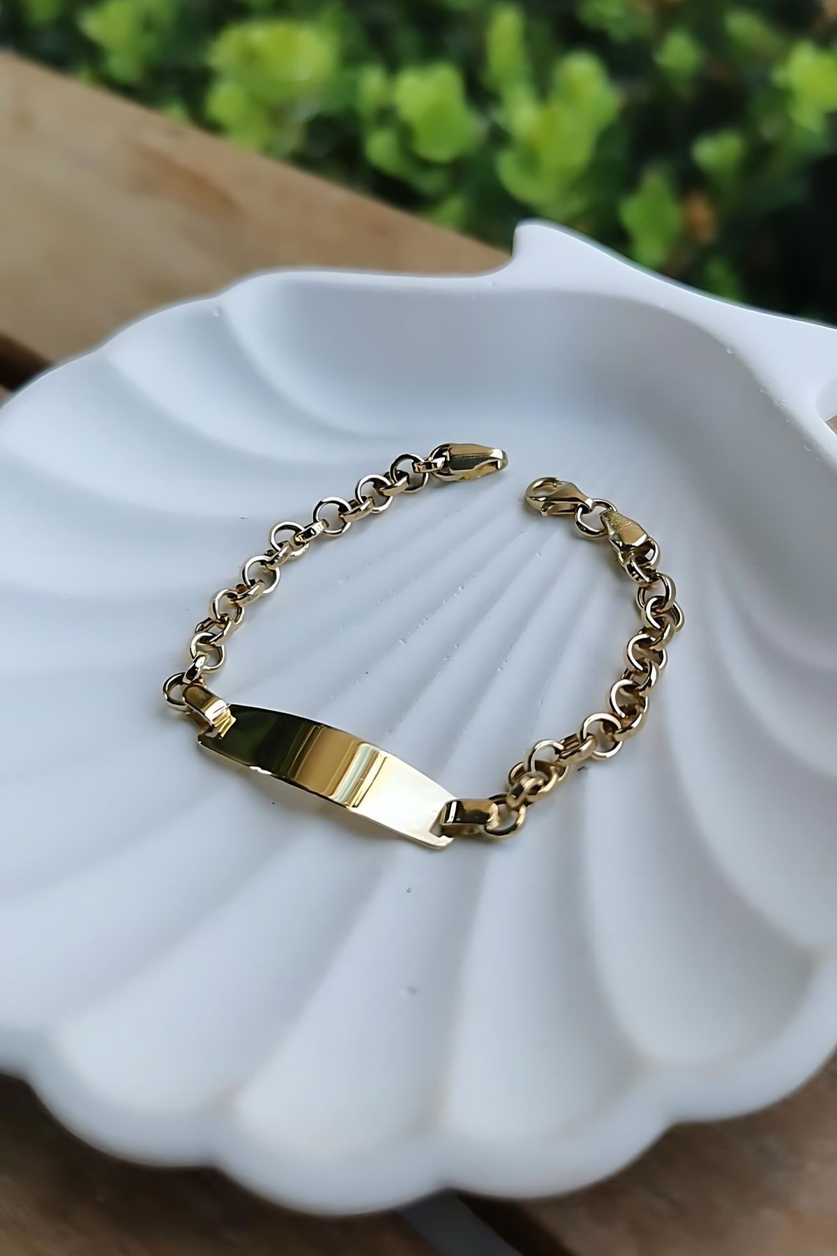 14 AYAR DOC ZİNCİRLİ ÇOCUK BİLEKLİK KÜNYE