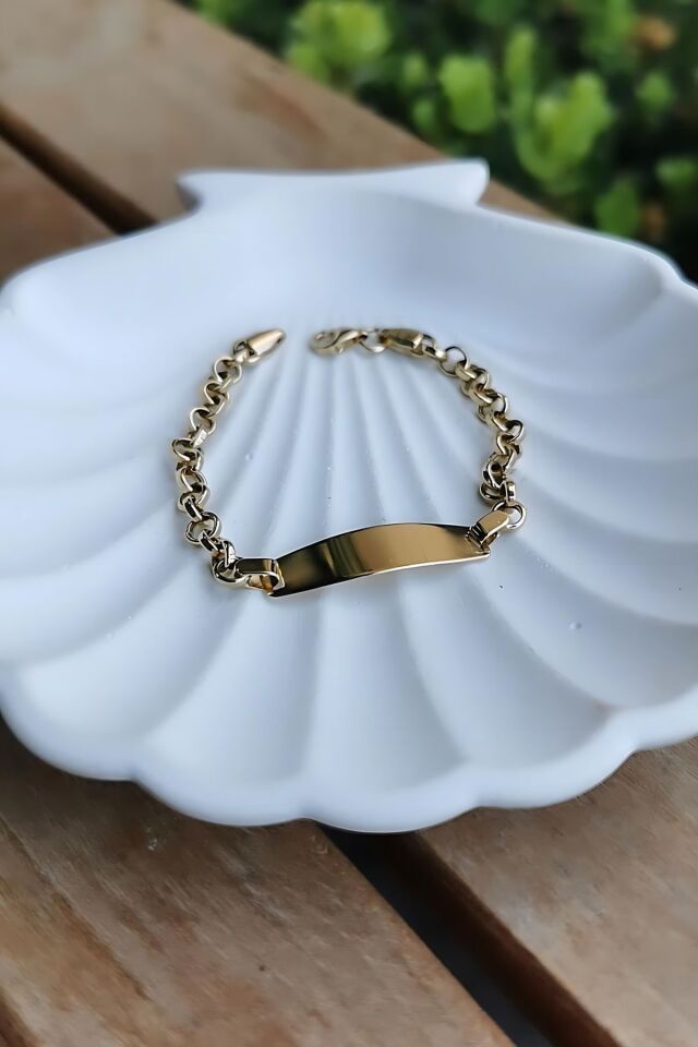 14 AYAR DOC ZİNCİRLİ ÇOCUK BİLEKLİK KÜNYE